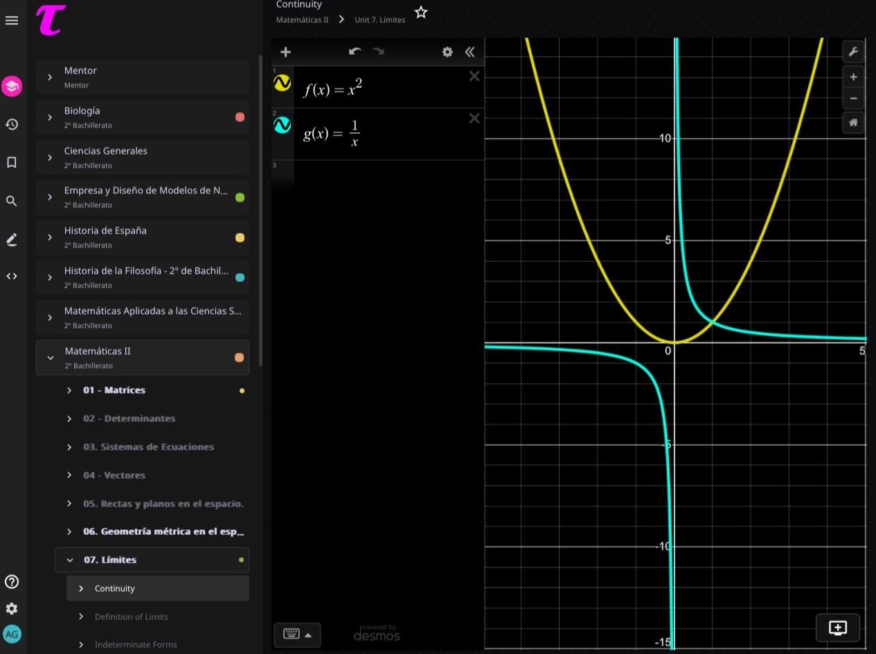 AI tool for tangents: interactive graph with derivative functions and adjustable sliders for exploration.